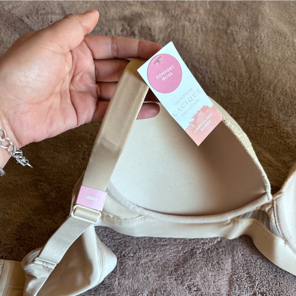Cacique Comfort Bra 44DD Beige underWire NWT - Picture 5 of 5